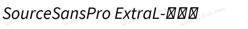 SourceSansPro ExtraL字体转换 SourceSansPro ExtraL字体转换